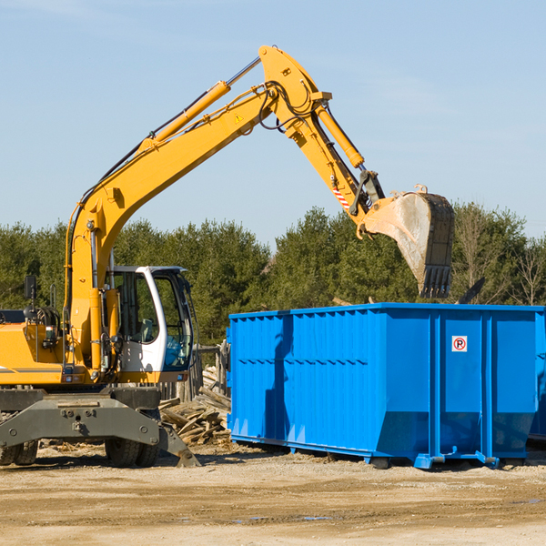 can i choose the location where the residential dumpster will be placed in Cunningham